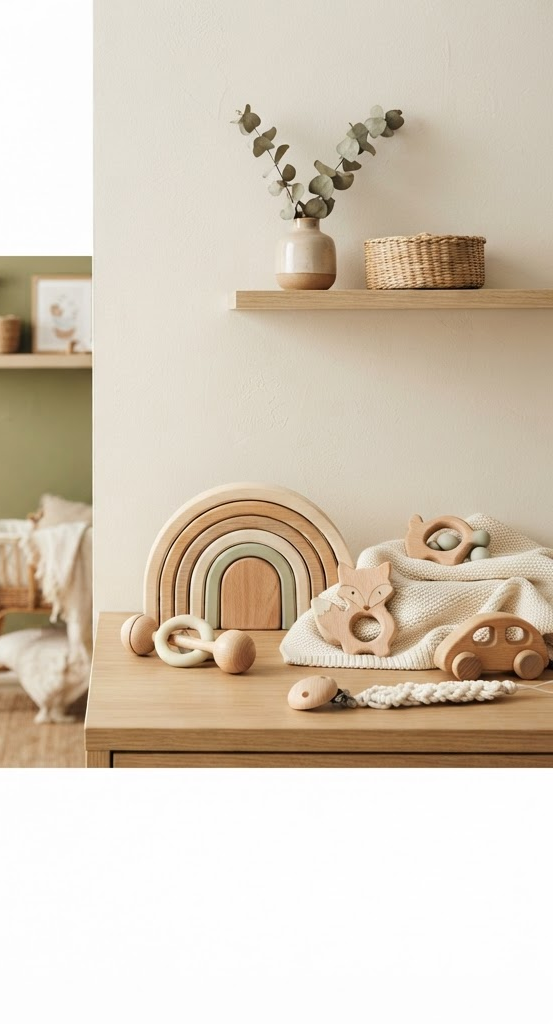 Juguetes de madera para bebés
